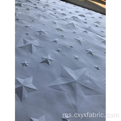 bintang 3d emboss polyester microfiber fabric